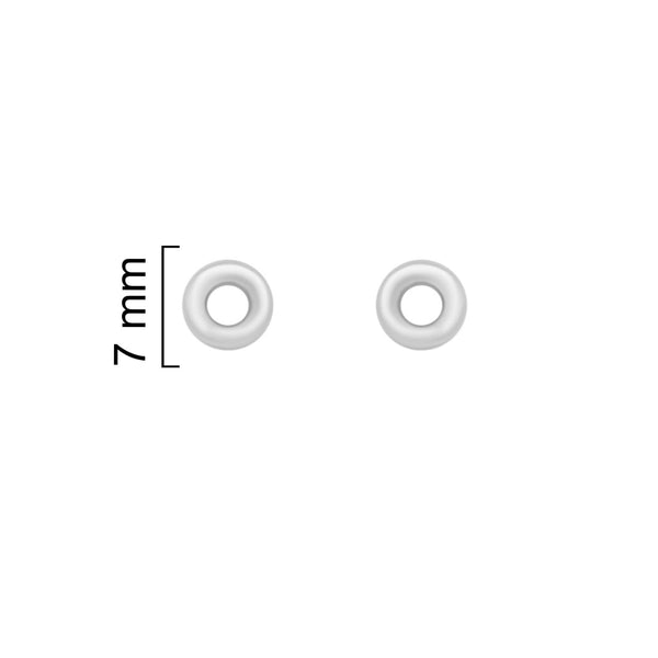 Sterling Silver Tiny O Studs