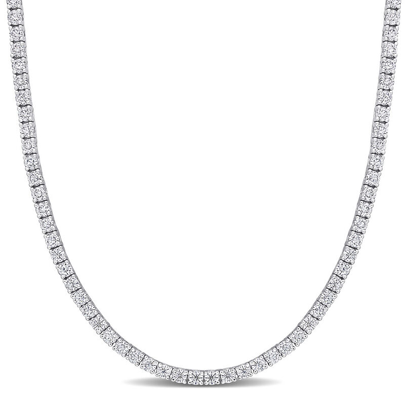 Sterling Silver Moissanite Tennis Chain
