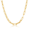 14K Gold Paperclip Chain 3.5mm