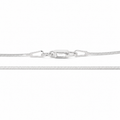 Sterling Silver Diamond Cut Square Snake Chain Anklet (10")
