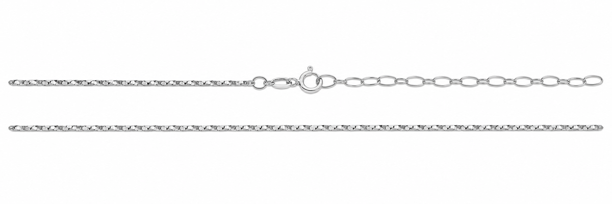 Sterling Silver Twisted Anklet (9"+2")