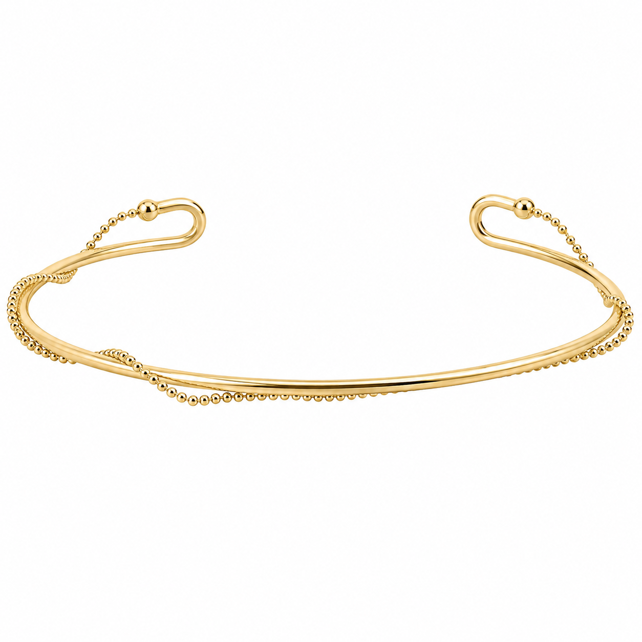 Bead Dangle Open Bangle