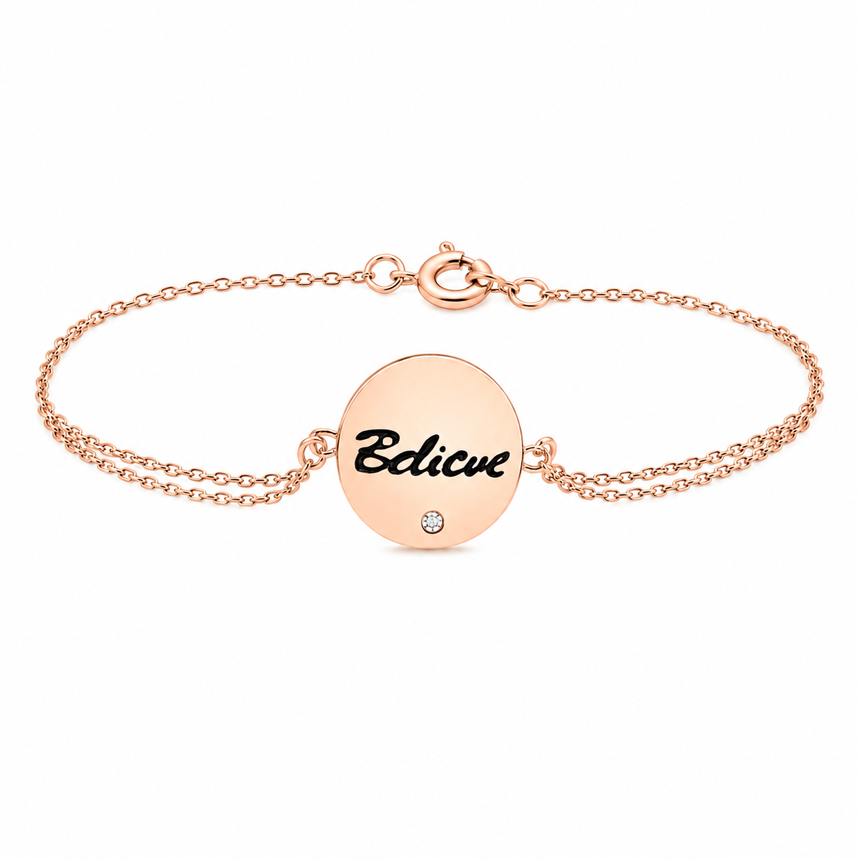 Sterling Silver Round "Believe" Bracelet