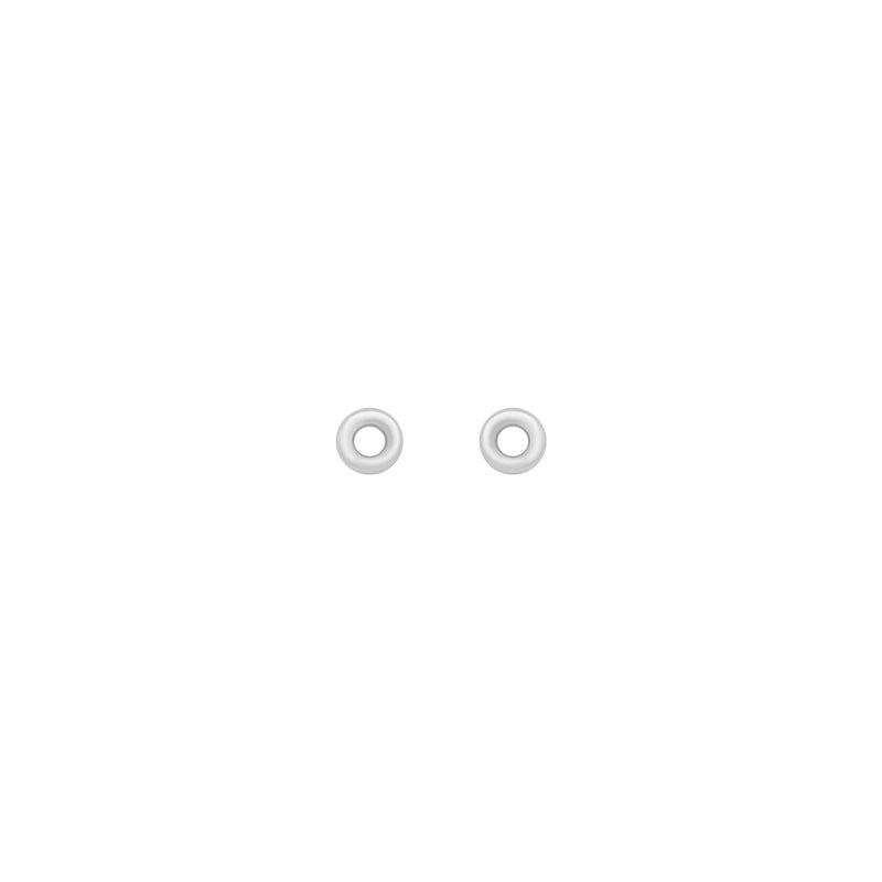 Sterling Silver Circle Stud Earrings
