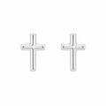 Sterling Silver Dainty Tiny Cross Stud Earrings