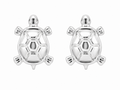 Sterling Silver Polished Turtle Stud Earrings