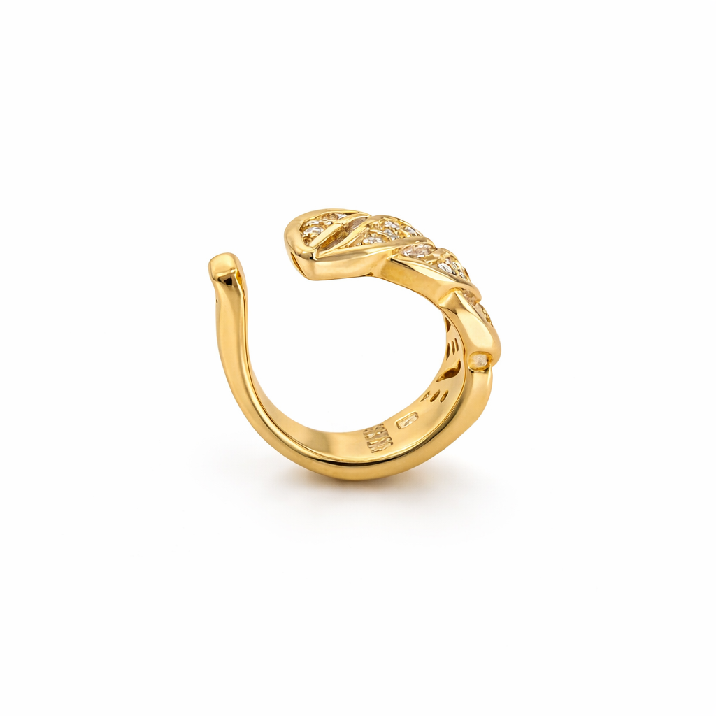 Sterling Silver CZ Cuff Earring