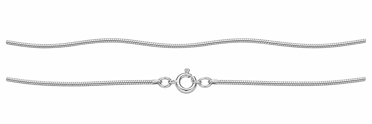 Sterling Silver 1mm Snake Chain Anklet W/ Spring Clasp
