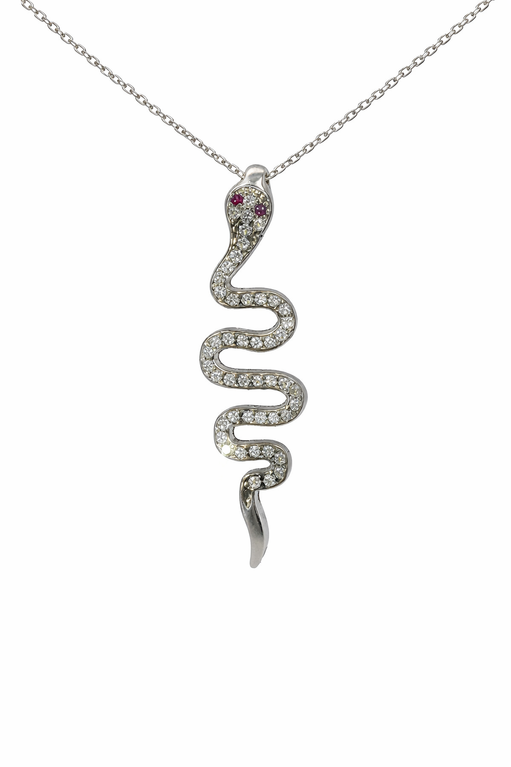 Sterling Silver Snake Necklace
