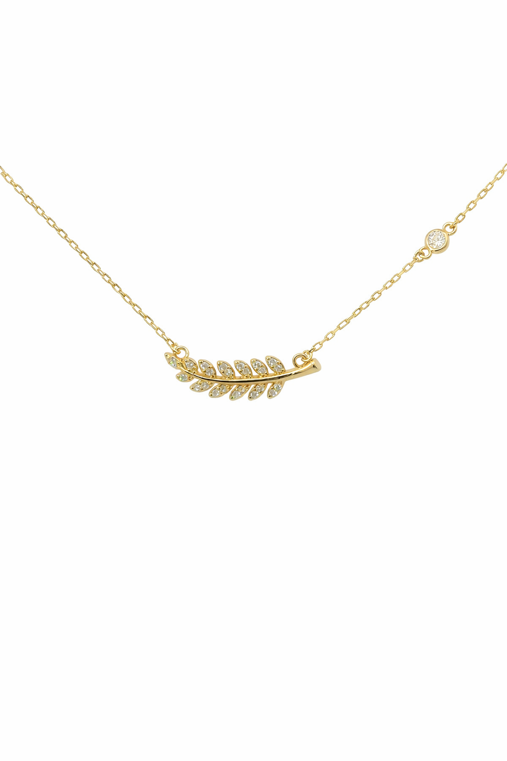 Sterling Silver Feather Necklace
