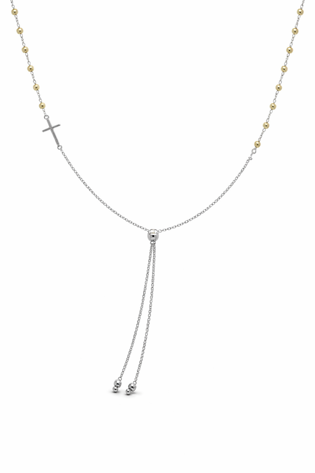 Sterling Silver Rosary Necklace
