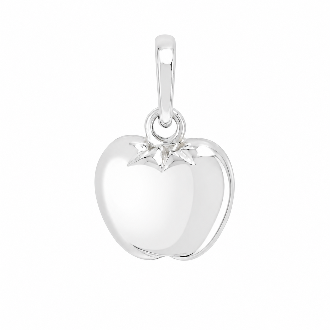 Sterling Silver Apple Pendant