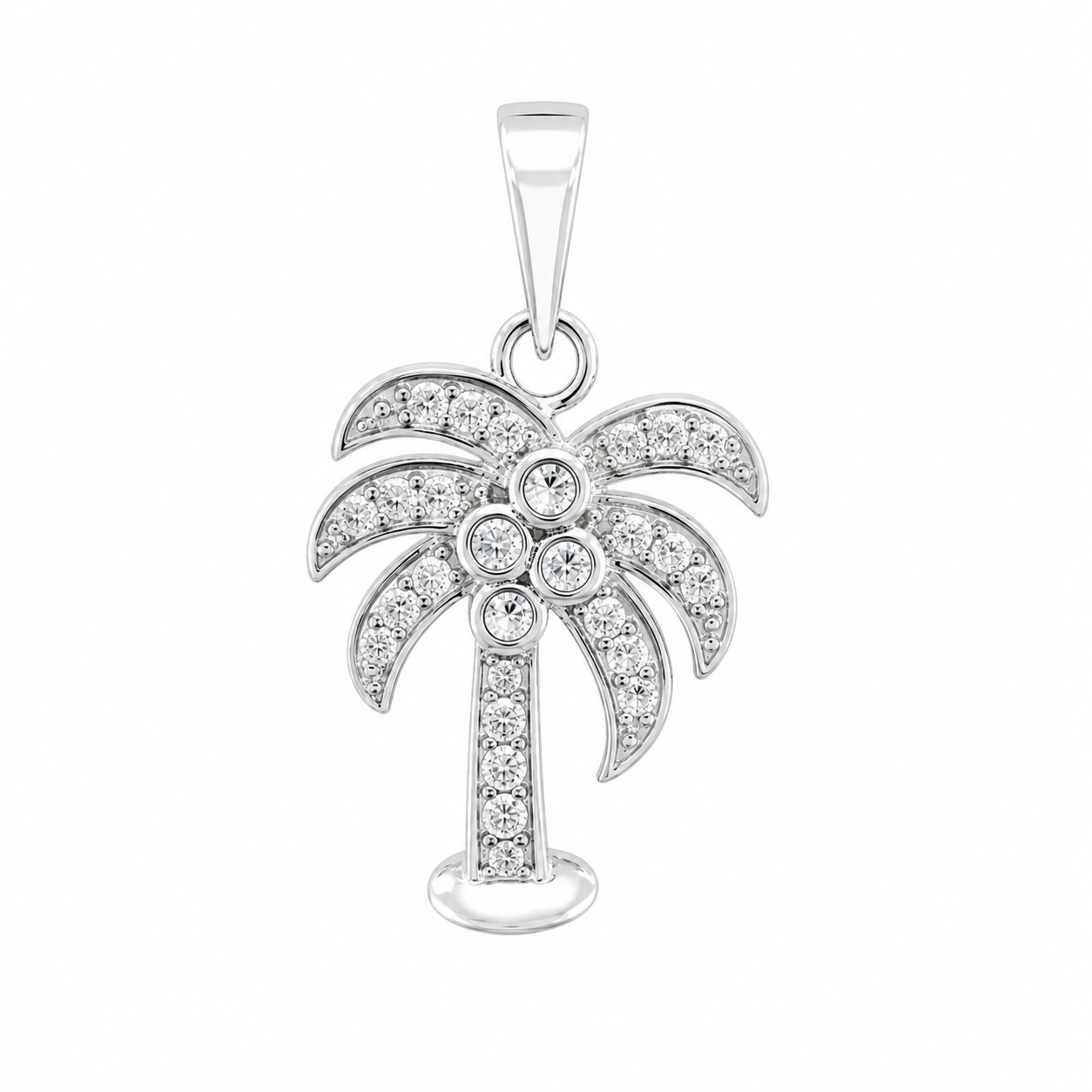 Sterling Silver Palm Tree Pendant