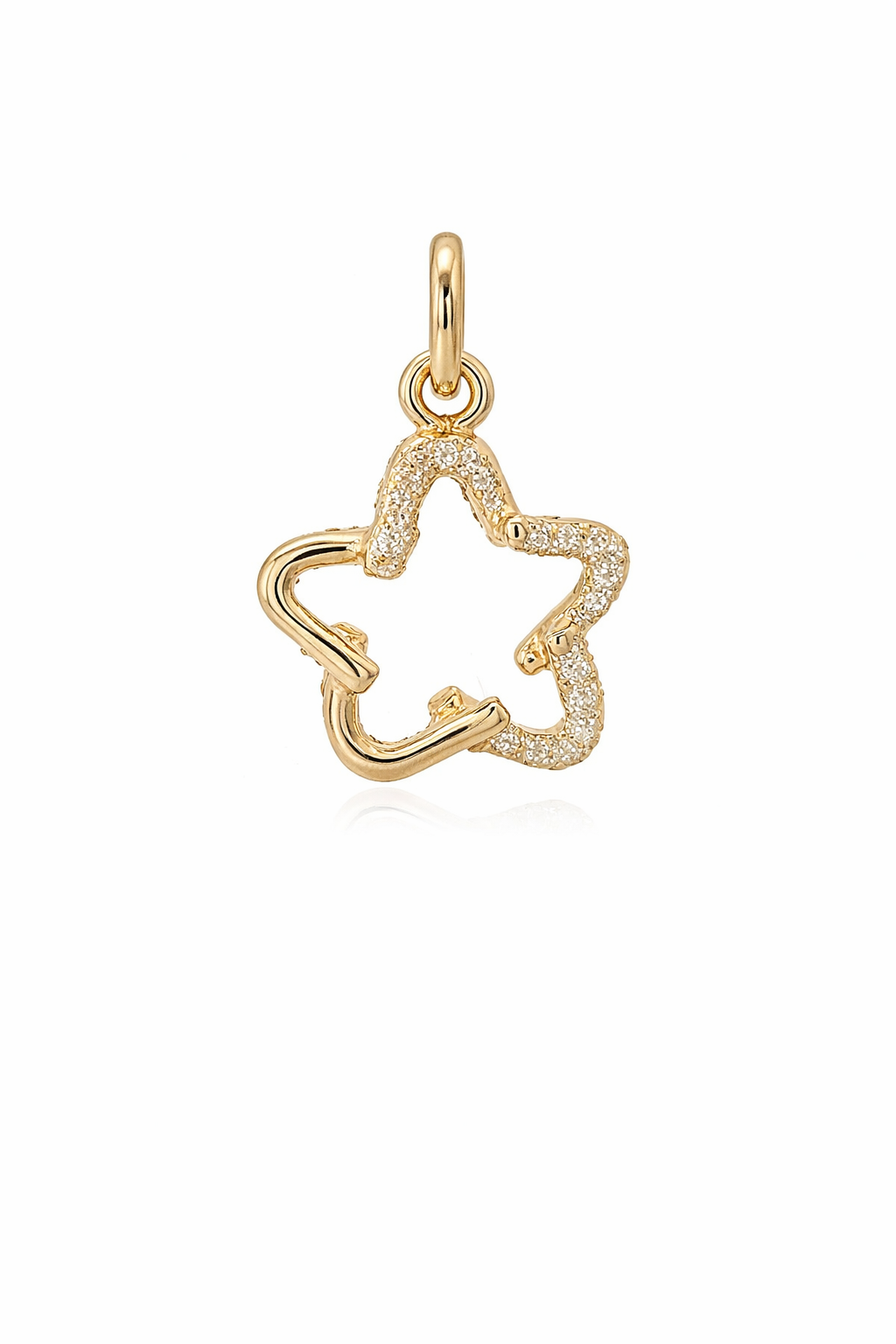 Sterling Silver Flower Hollow Pendant