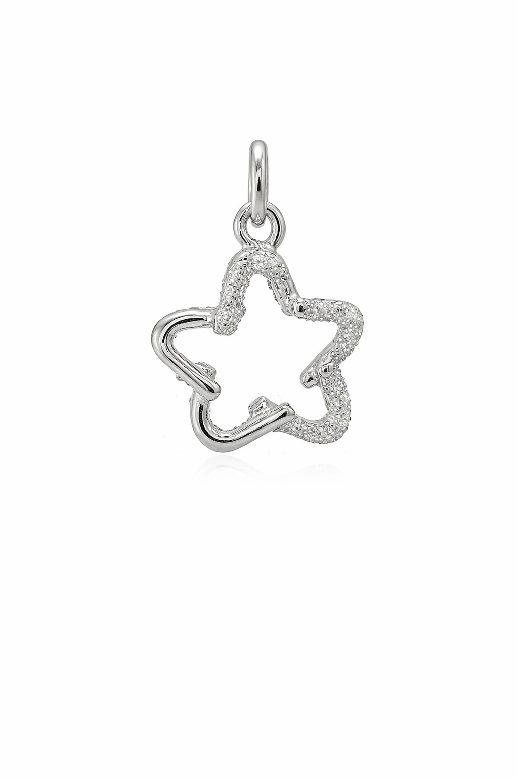 Sterling Silver Flower Hollow Pendant