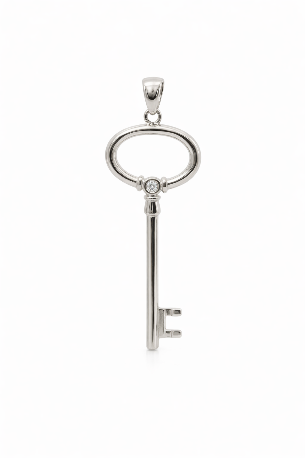 Sterling Silver Key Pendant