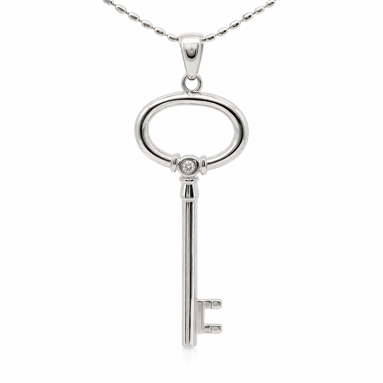 Sterling Silver Key Pendant
