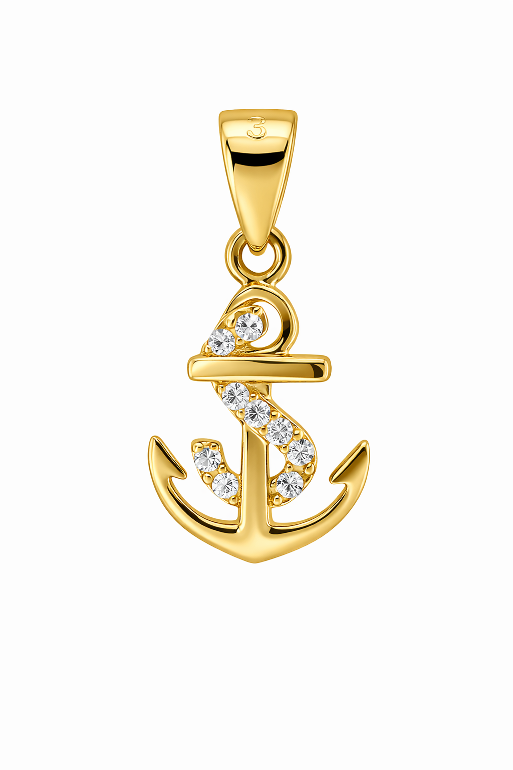 Sterling Silver Anchor Pendant