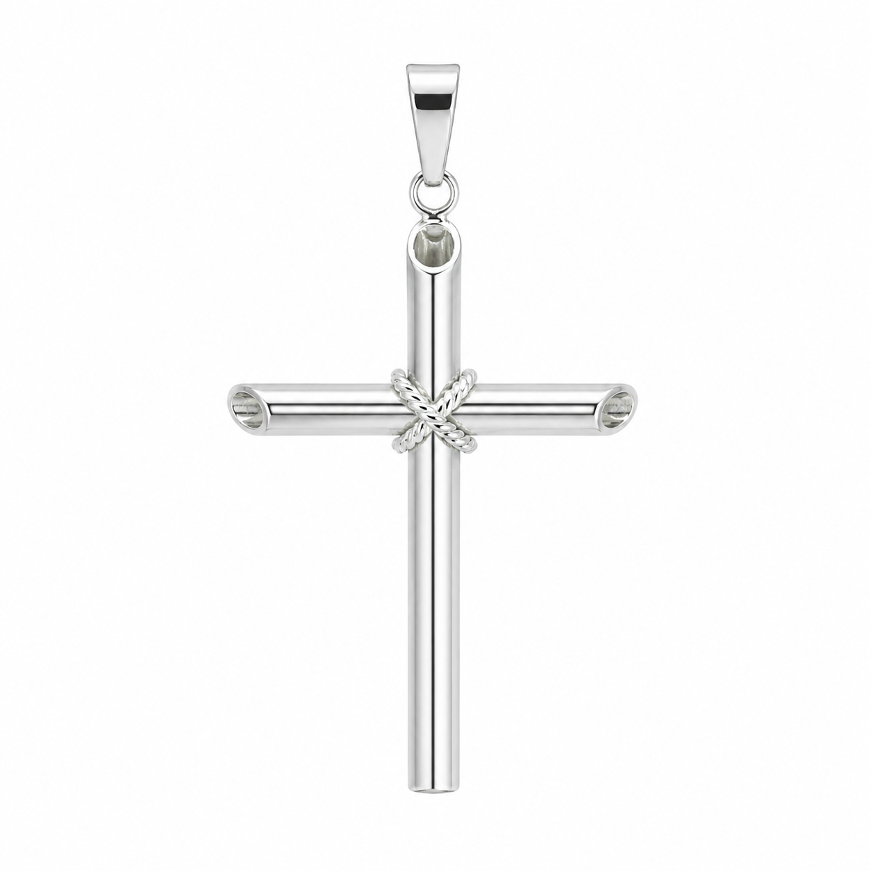 Sterling Silver Large X Cross Pendant