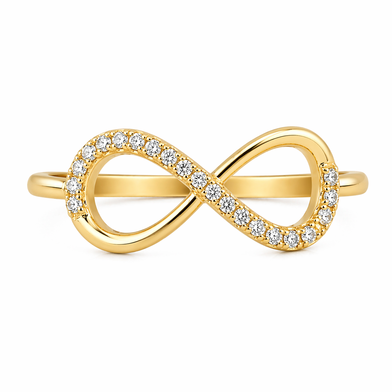 Sterling Silver Infinity CZ Ring