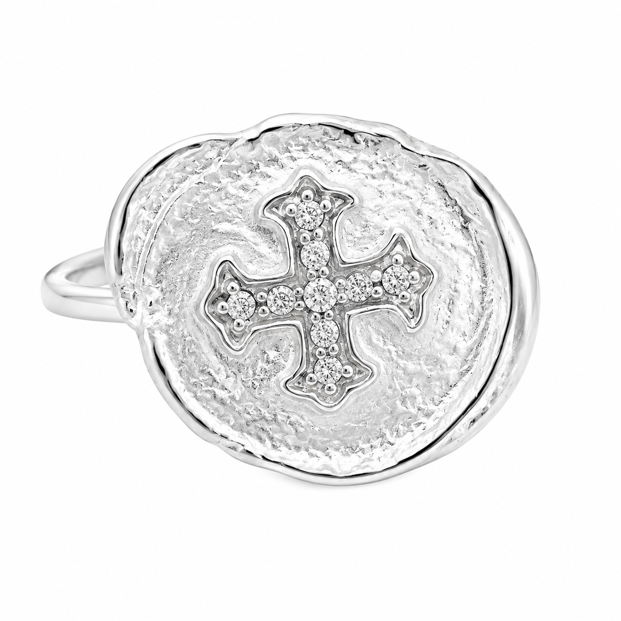 Sterling Silver Cross Ring