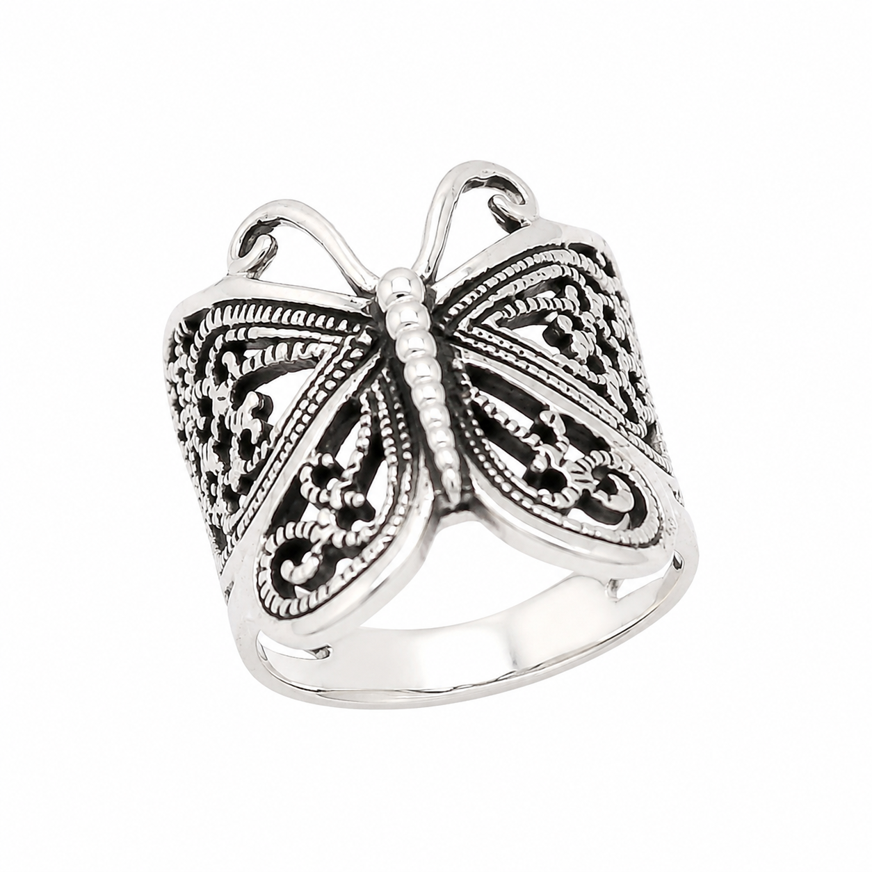Sterling Silver Butterfly Ring