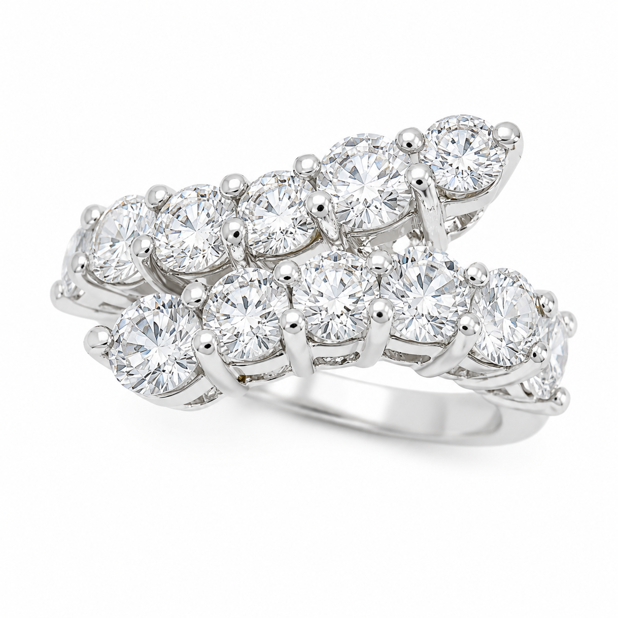 CZ Intertwined Ring