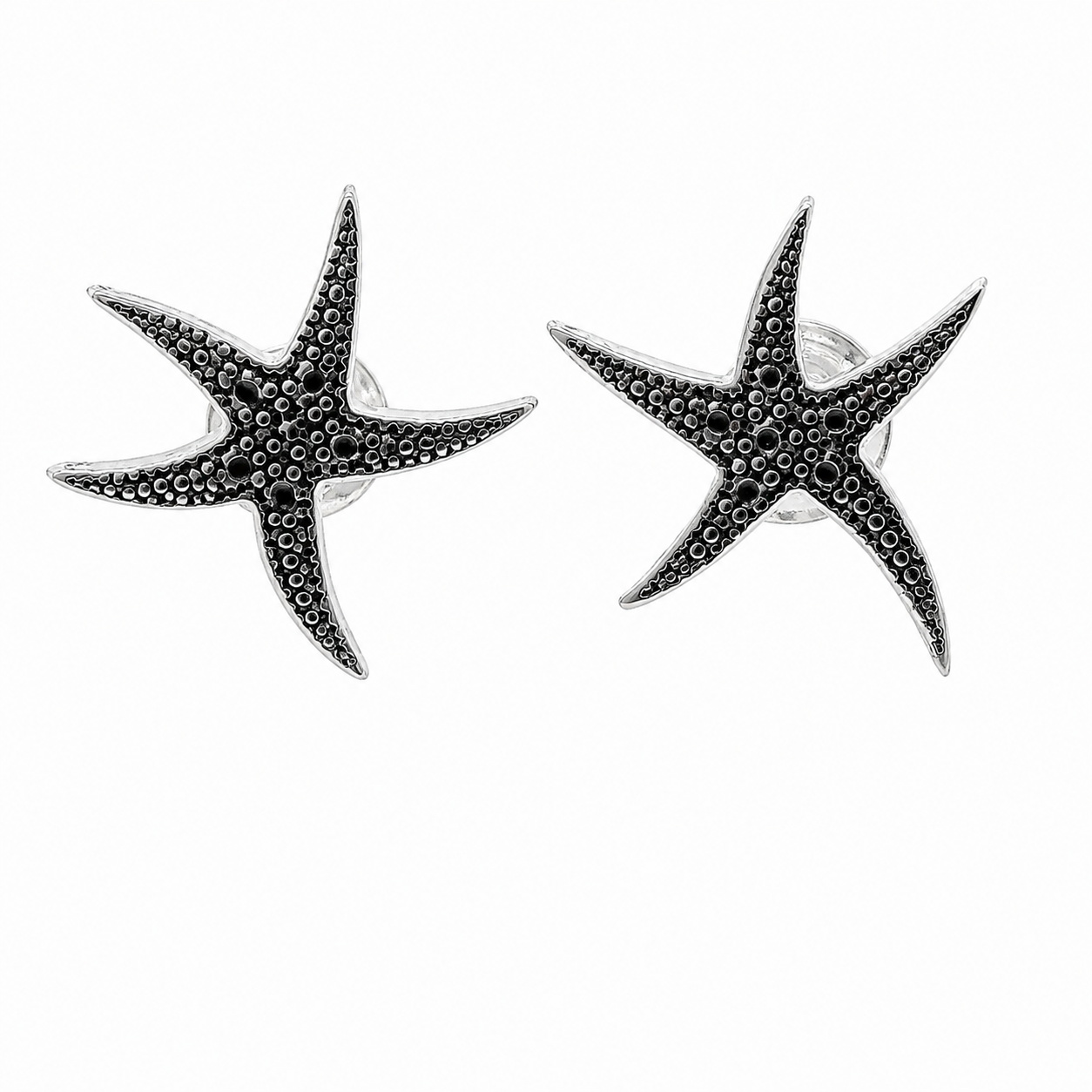 Sterling Silver Starfish Stud Earrings