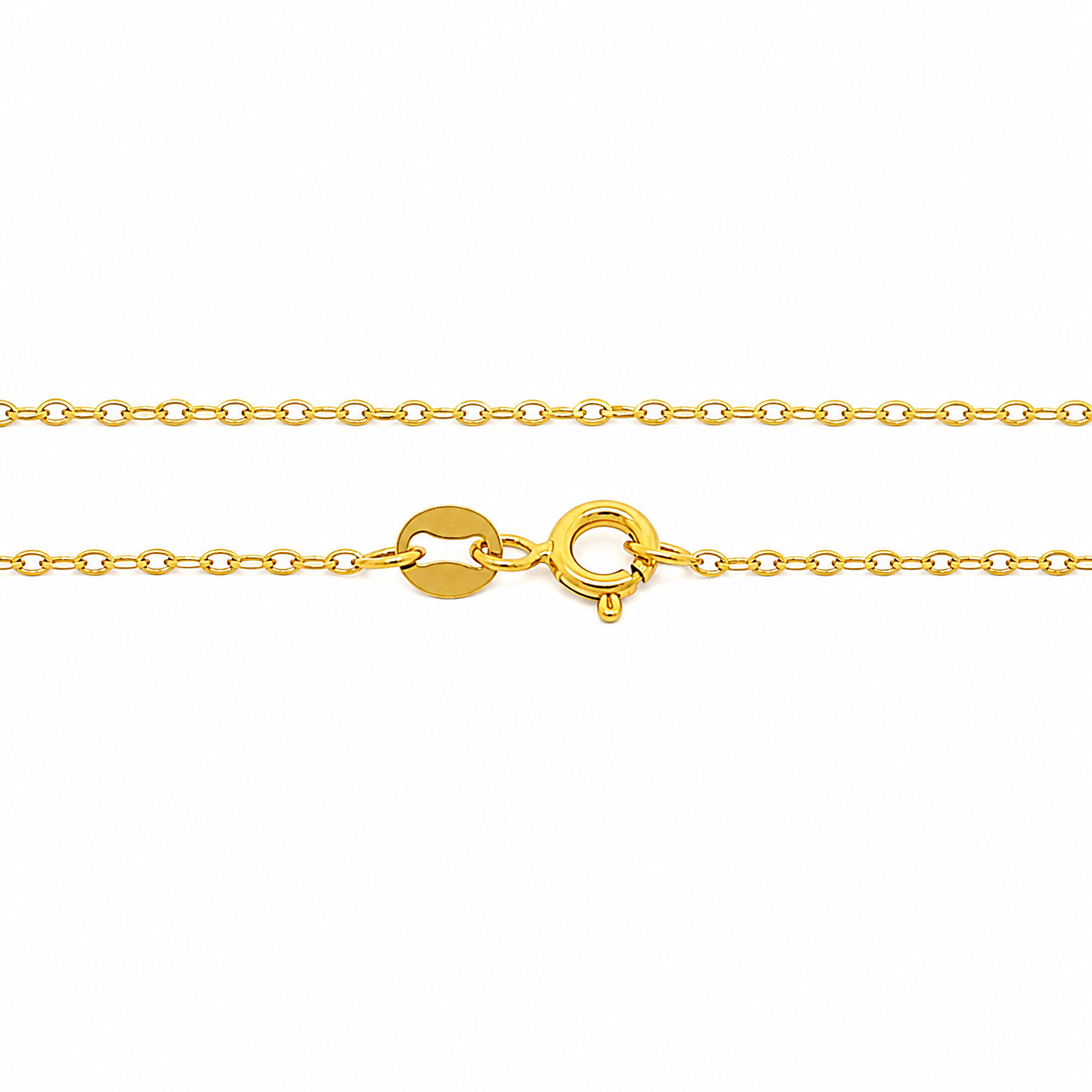 14K Gold Diamond Cut Rolo Chain 035 Gauge 1.2mm