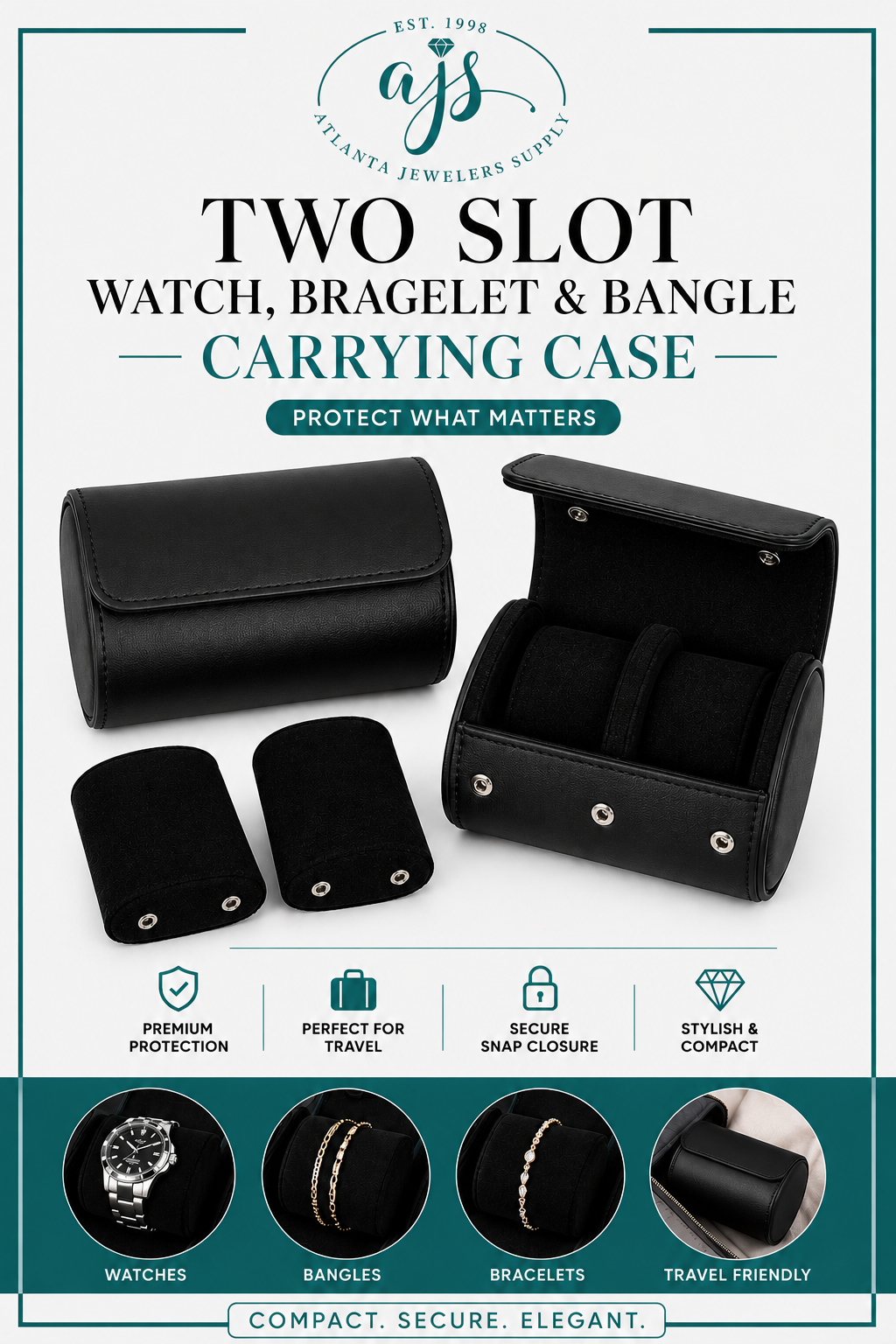 Watch, Bracelet and Bangle Carrying Case