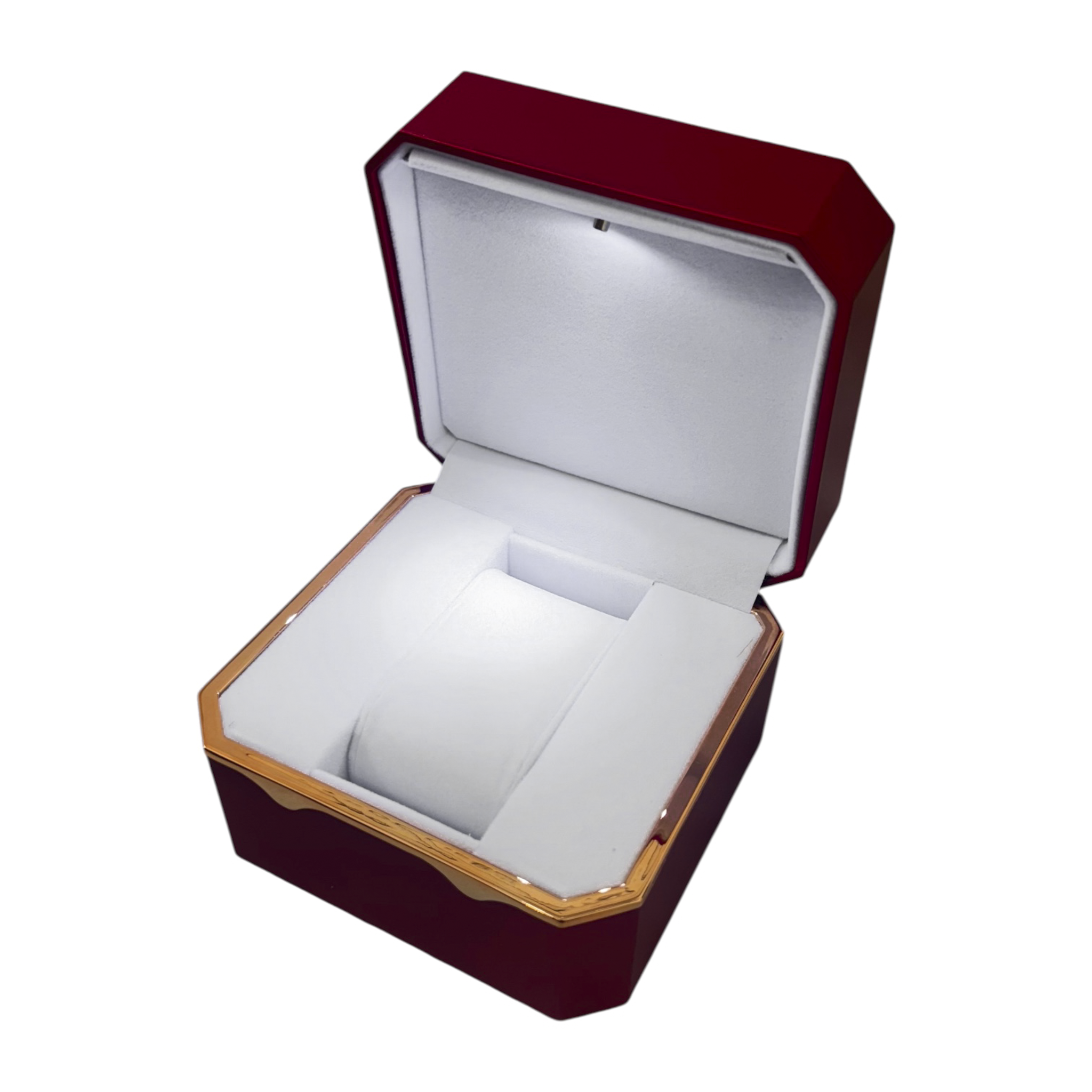 LED Watch Box w/ Rose Gold