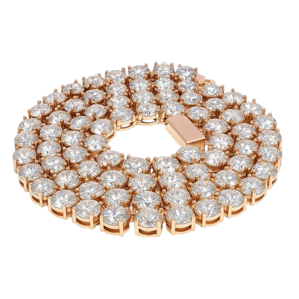 Sterling Silver Moissanite Tennis Chain