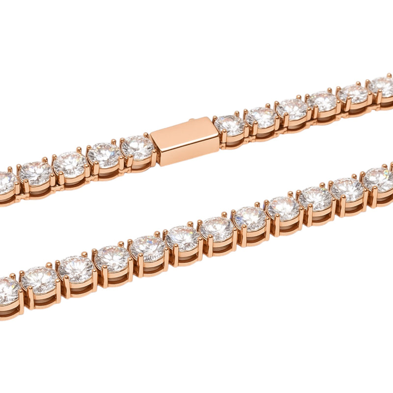 Sterling Silver Moissanite Tennis Chain