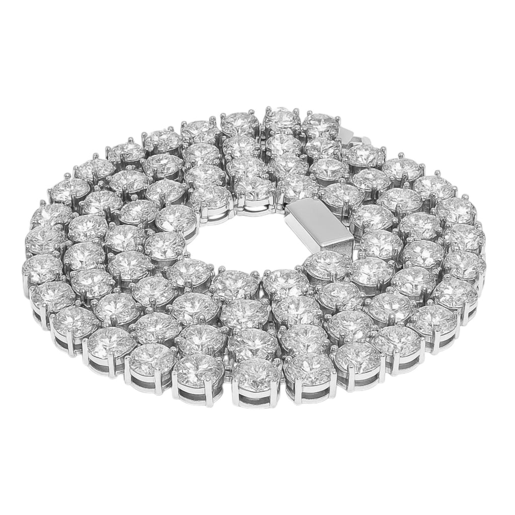 Sterling Silver Moissanite Tennis Chain