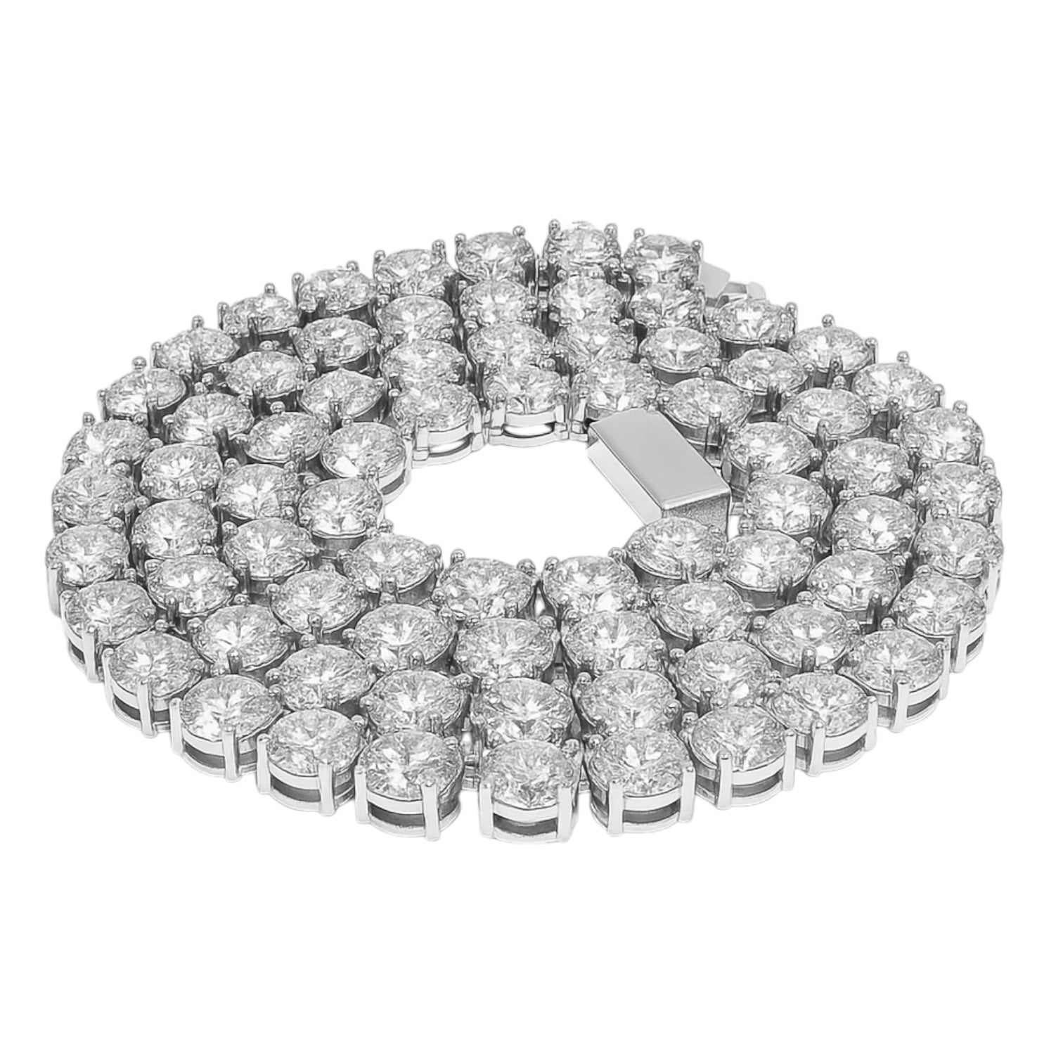 Sterling Silver Moissanite Tennis Chain