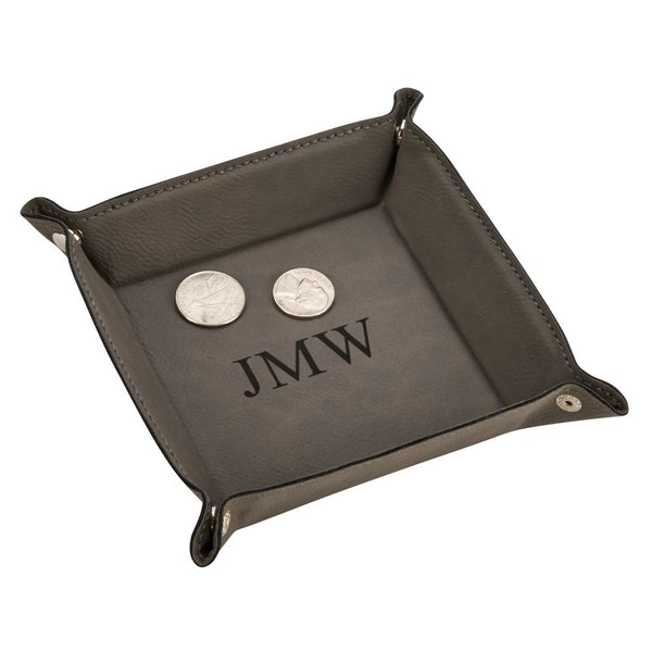 Leatherette Snap Tray (Caramel or Grey) - Atlanta Jewelers Supply