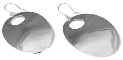 Engravable German Silver Oval Earrings - Atlanta Jewelers Supply