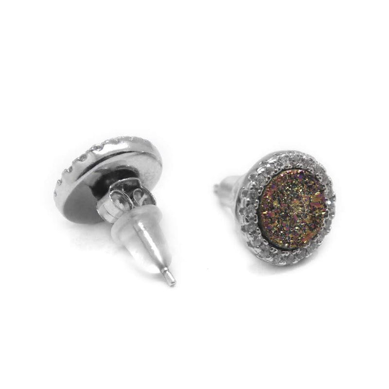 Sterling Silver CZ Druzy Studs - Atlanta Jewelers Supply