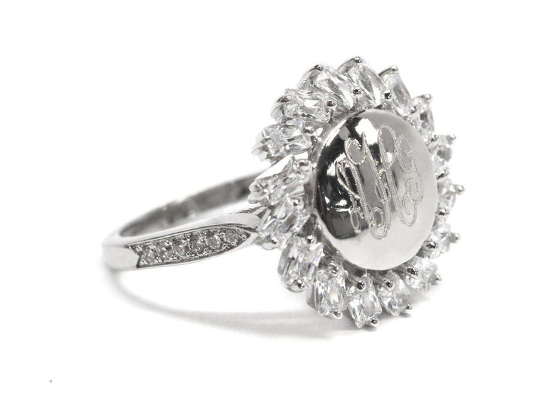 Sterling Silver CZ Sun Ring - Atlanta Jewelers Supply