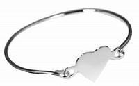 German Silver HEART Engravable Baby Bracelet - Atlanta Jewelers Supply