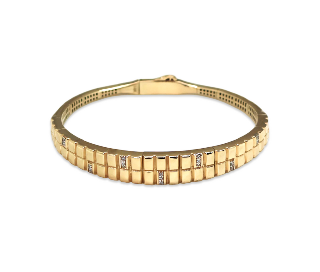 14K Gold Flexible Bangle