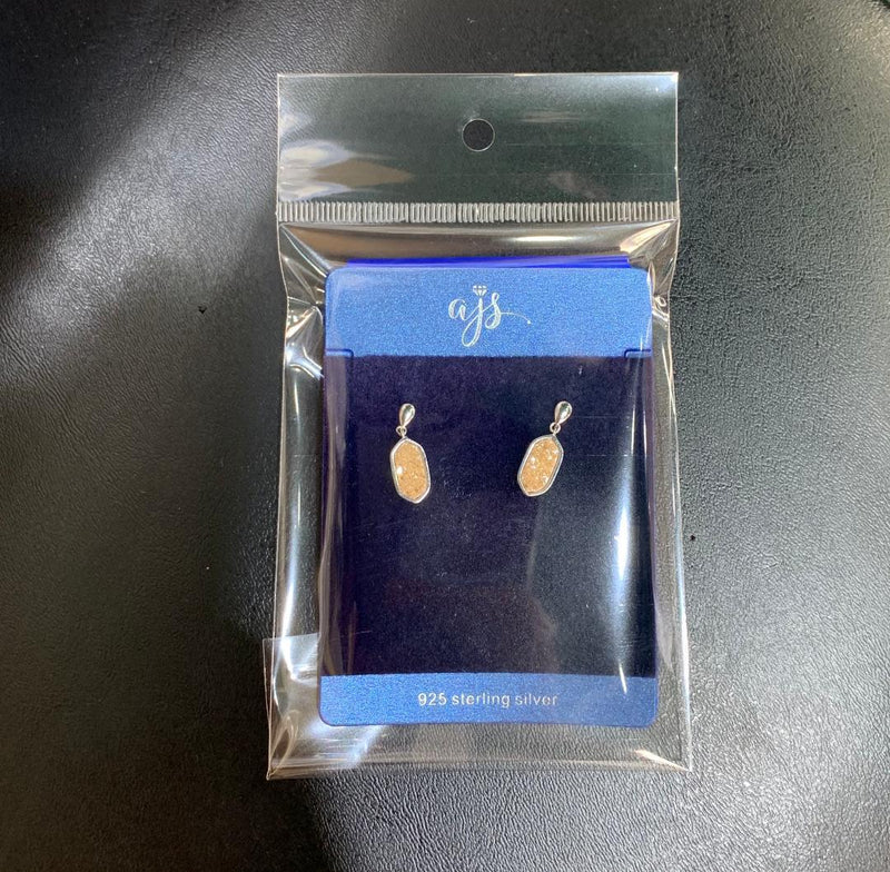 Sterling Silver Druzy Dangle Earrings - Atlanta Jewelers Supply