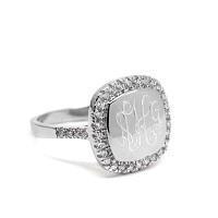 Sterling Silver Square CZ Ring - Atlanta Jewelers Supply
