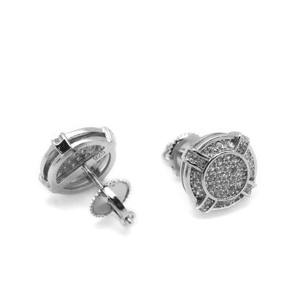 Micropave Circle Halo Earrings - Atlanta Jewelers Supply
