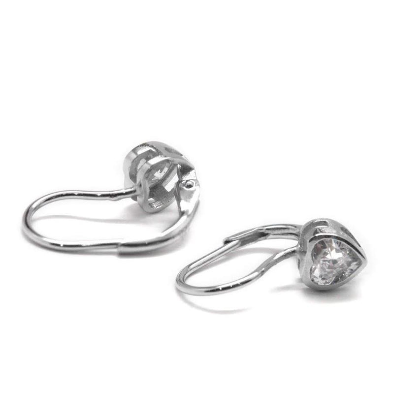 Sterling Silver Heart Dangle CZ - Atlanta Jewelers Supply
