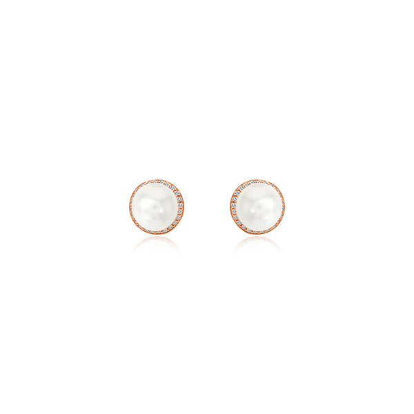 Pearl Rose Gold Earrings - Atlanta Jewelers Supply