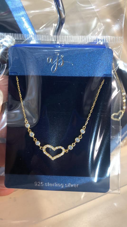 Sterling Silver Pave Heart Necklace - Atlanta Jewelers Supply