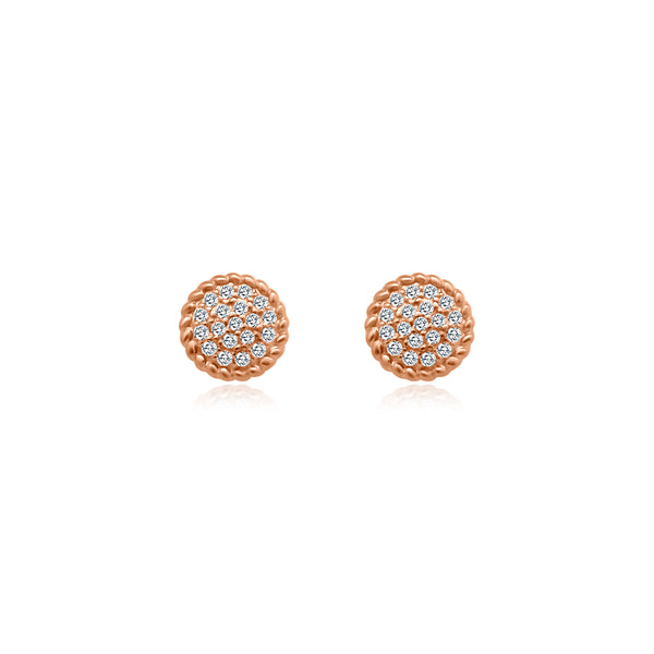 Circle CZ Rope Earrings - Atlanta Jewelers Supply