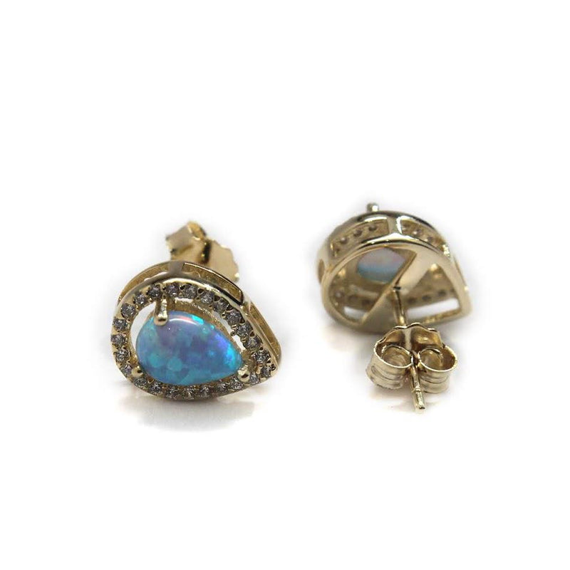 Sterling Silver Tear Drop CZ border Earrings - Atlanta Jewelers Supply