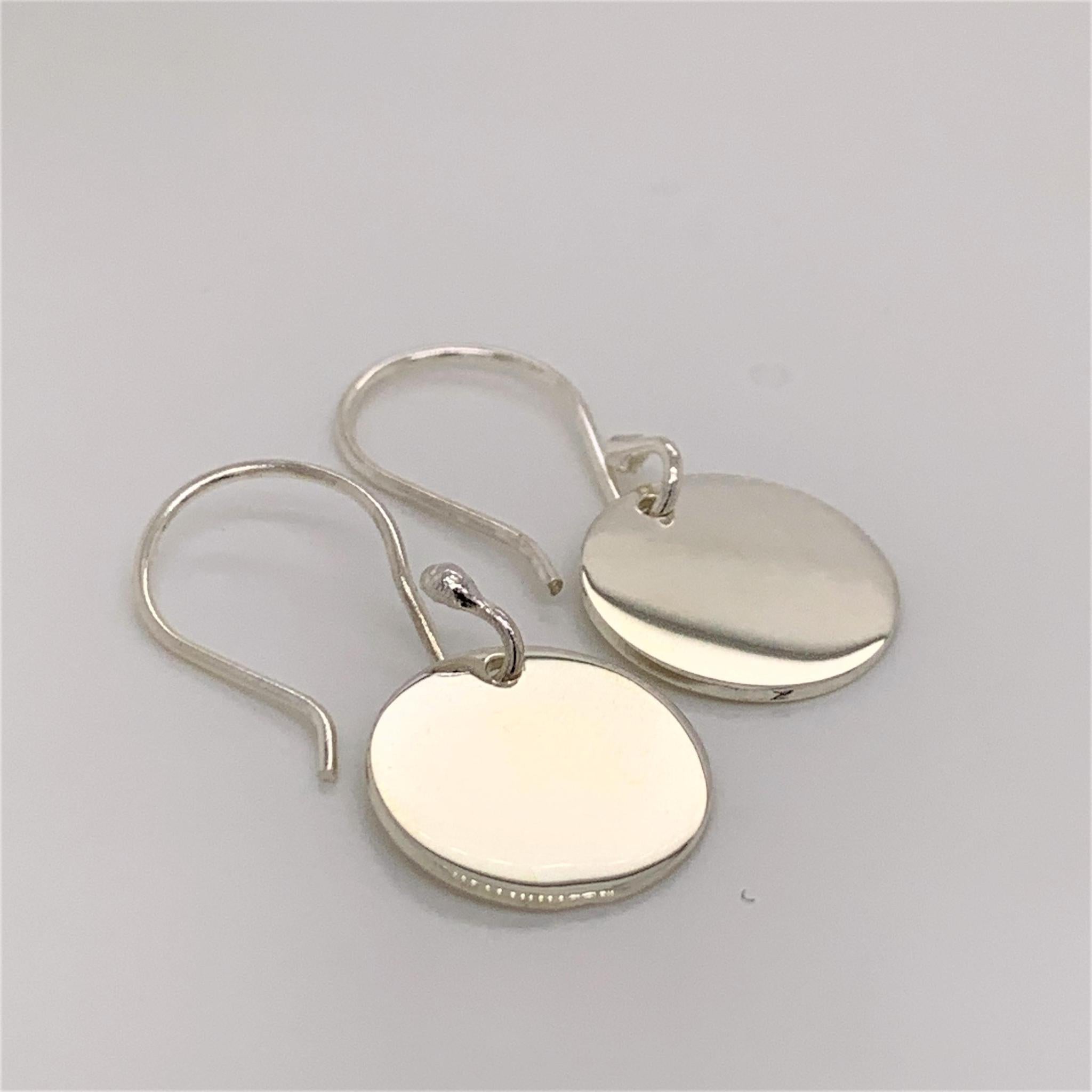 GERMAN SILVER SMALL ROUND ENGRAVABLE EARRINGS - Atlanta Jewelers Supply